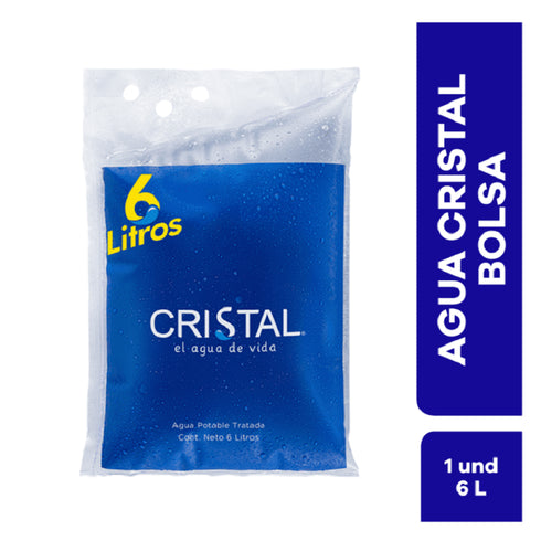 AGUA CRISTAL 6L BOLSA