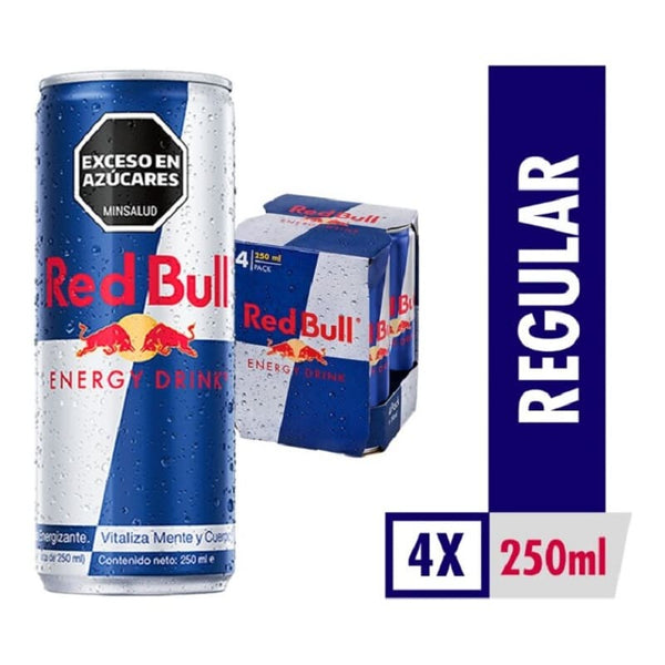 BEBIDA ENERGIZANTE REDBULL 250M FOURPACK