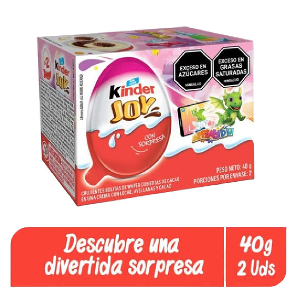 CHOCOLATE HUEVO KINDER 40G JOY BIPACK