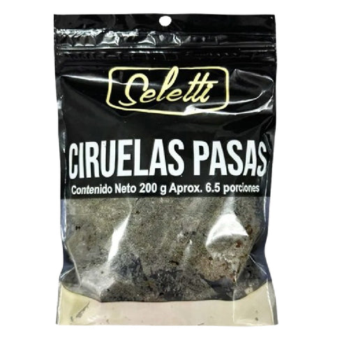 CIRUELAS PASAS SELETTI 200G SIN SEMILLAS