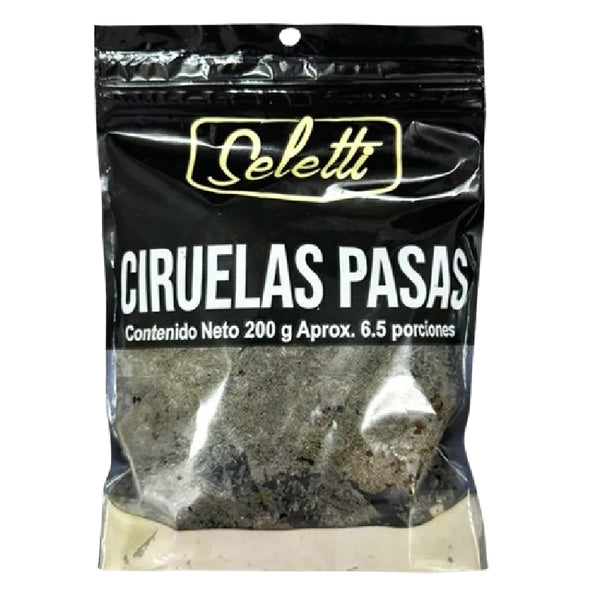CIRUELAS PASAS SELETTI 200G SIN SEMILLAS