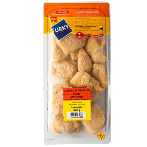 CUBOS PECHUGA TURKY 16U 320G APANADO