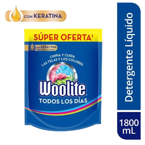 DETERG LIQ WOOLITE 1800ML T/DIA KER