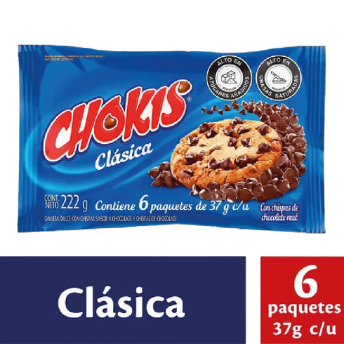 GALLETA CHOKIS 6U 222G CHISPAS