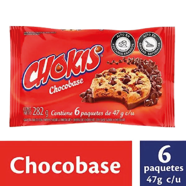 GALLETA CHOKIS 6U CHISPAS CHOCOBASE 282G