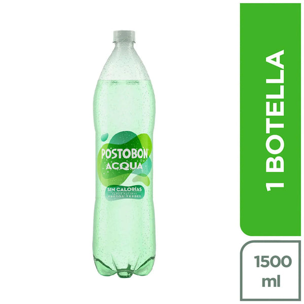 GASEOSA POSTOBON 1.5L ACQUA F/VERDES
