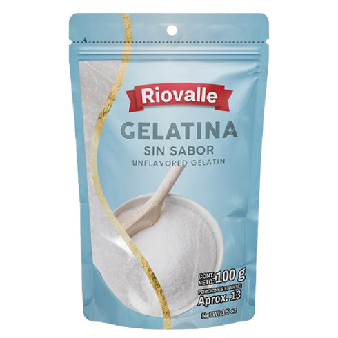 GELATINA RIOVALLE 100G SIN SABOR