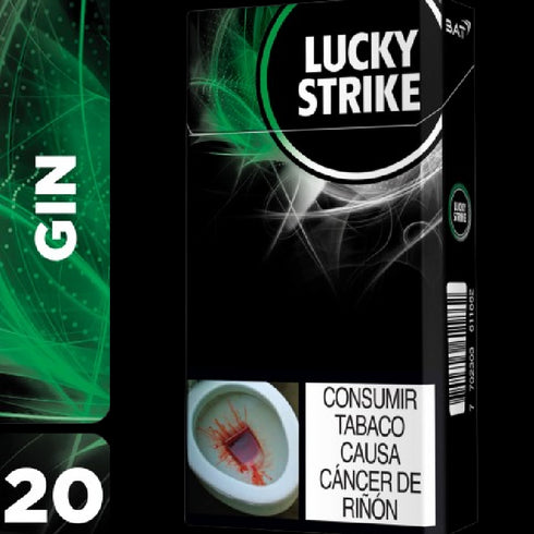 CIGARRILLO LUCKY GIN 20U CAJETILLA