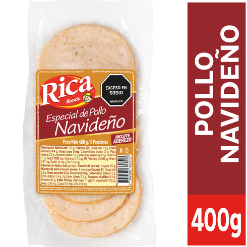 ESPECIAL DE POLLO RICA 400G NAVIDEÑO