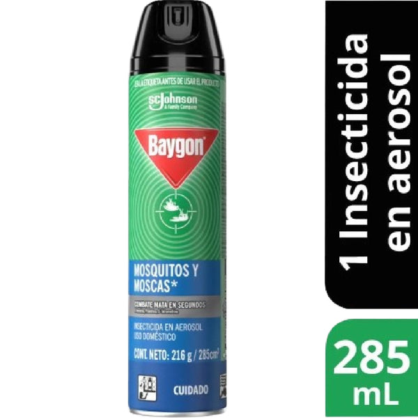 INSECTIC BAYGON 285ML MOSQUITOS/MOSCA