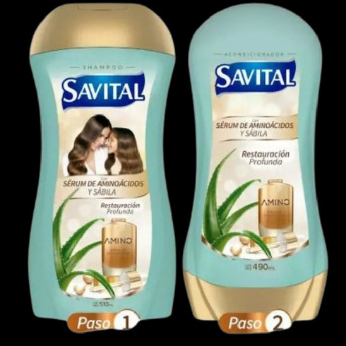 SHAMPOO SAVITAL 510ML+AC 490ML AMINOACID