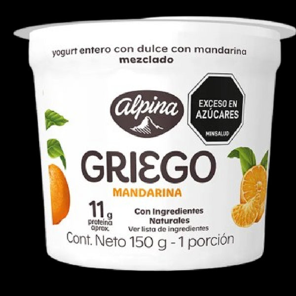 YOGURT GRIEGO ALPINA 150G MANDARINA