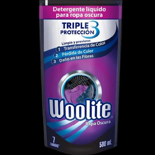 DETERG LIQ WOOLITE 500ML ROPA OSCUR