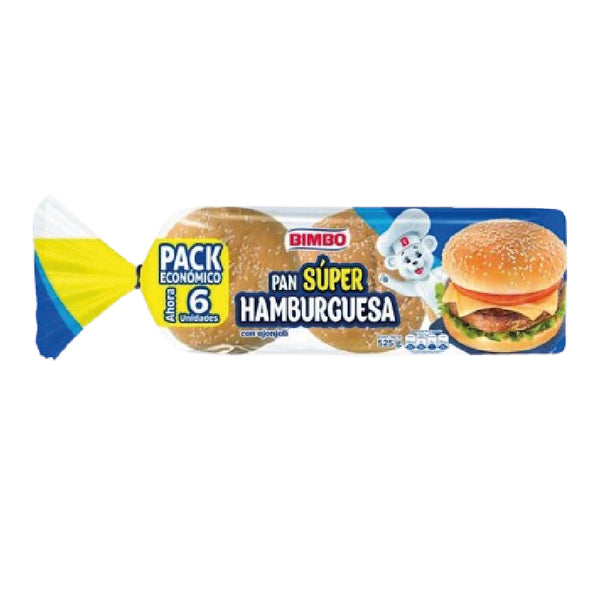 PAN HAMBURGUESA BIMBO 6U 525G AJONJOLI