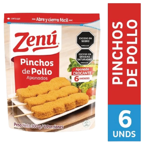 PINCHOS ZENU 300G POLLO