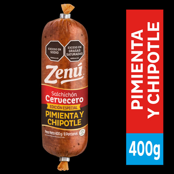 SALCHICHON CERVEC PIMI Y CHIPOTLE 400GR