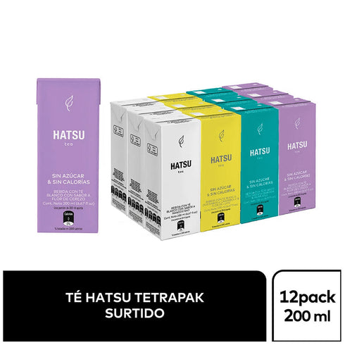 TE HATSU 200ML 12U TETRA SURTIDO