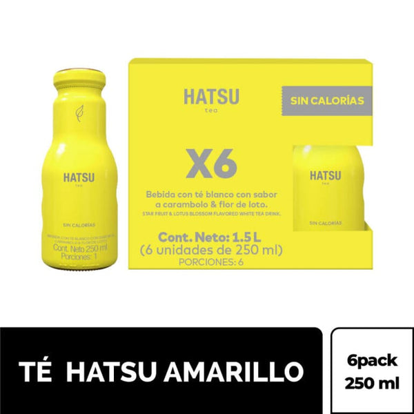 TE HATSU 250ML 6U AMARILLO CARAMB FLOR