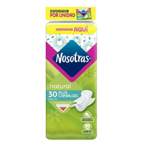 TOALLA NOSOTRAS 30U PLUS CANALGEL