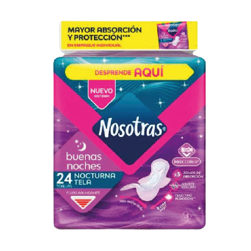 TOALLA NOSOTRAS 24U BUENAS NOCHES