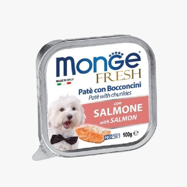 ALIMENTO MONGE FRSH PATE 100G SALMONE