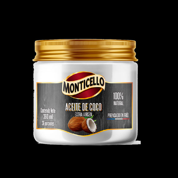 ACEITE DE COCO VIRGEN 360ML MONTICELLO