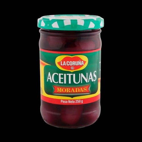ACEITUNAS NEGRAS CORUNA 250G