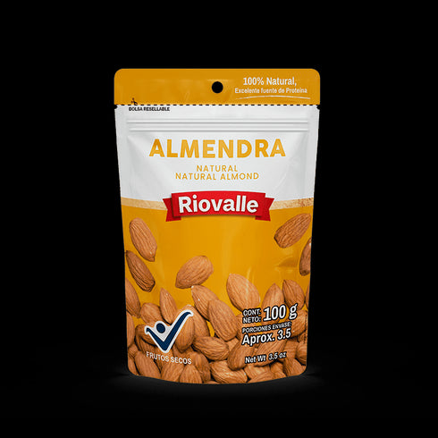 ALMENDRA NATURAL 100G RIOVALLE