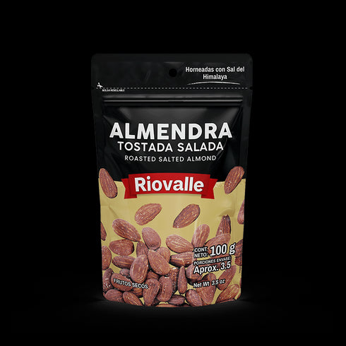 ALMENDRA TOSTADA SALADA 100G RIOVALLE