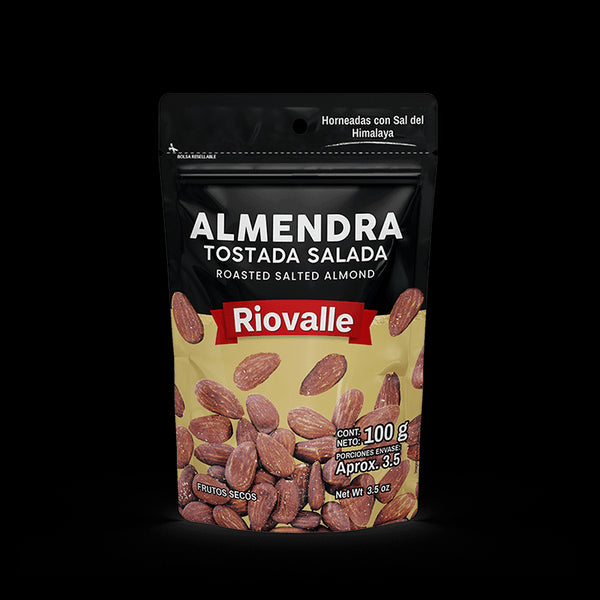 ALMENDRA TOSTADA SALADA 100G RIOVALLE