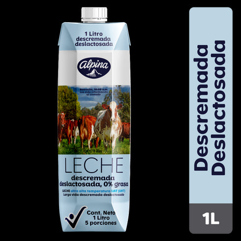 LECHE ALPINA 1000G CAJA DESLACT/DESCREMA
