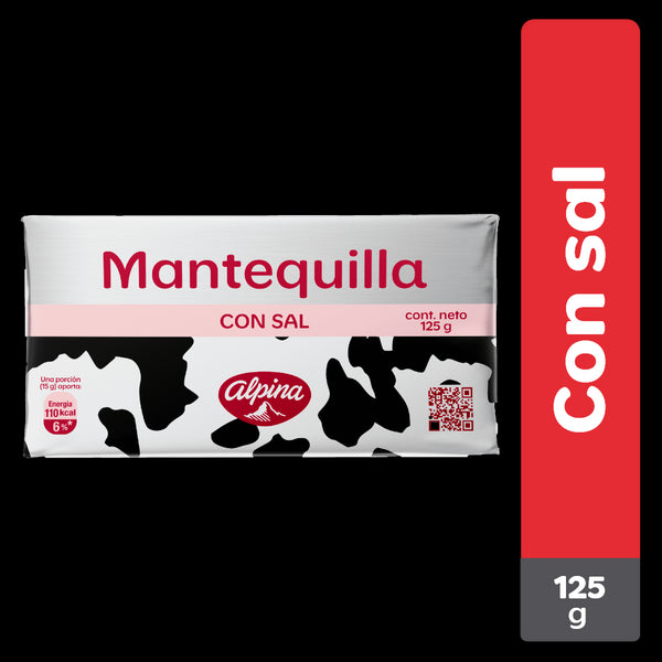 MANTEQUILLA ALPINA 125G C/SAL