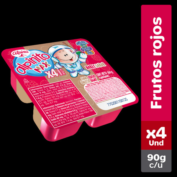 ALPINITO MAX 4U 90G GALLETA FRUTOS