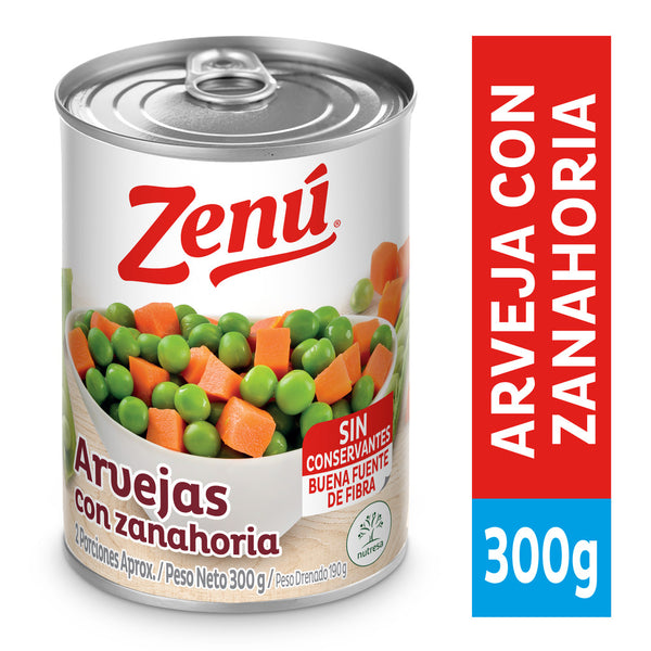 ARVEJA ZANAHORIA ZENU 300G