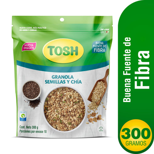 CEREAL TOSH ARTESANAL 300G SEMILLAS CHIA
