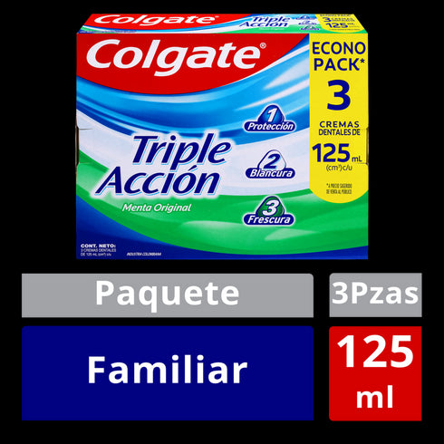 CREMA COLGATE 3U TRIPLE ACCIÒN 125ML