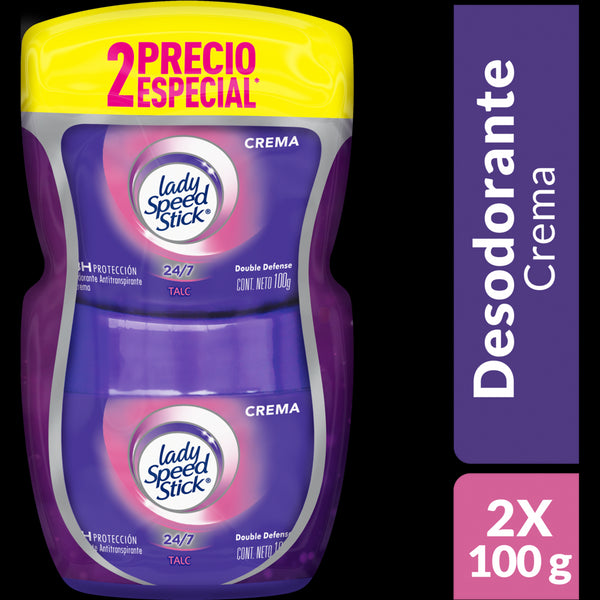 DESODORANTE LADY SPEED 2 UNDS 100G