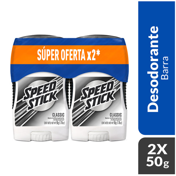 DESORANTE SPEED STICK 2U BARRA CLASSIC
