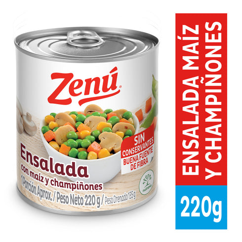ENSALADA MAIZ/CHAMPINON ZENU 220G