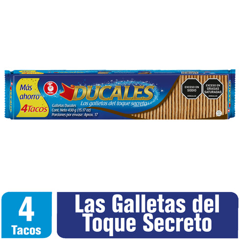 GALLETA DUCALES NOEL 430G 4 TACOS