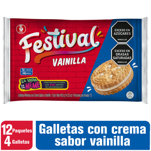 GALLETA FESTIVAL 426G VAINILLA