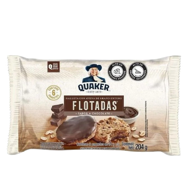 GALLETA QUAKER 6U 204G AVENA CHOCOLATE