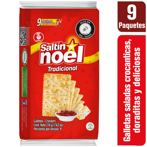 GALLETA SALTIN NOEL 9U BOLSA