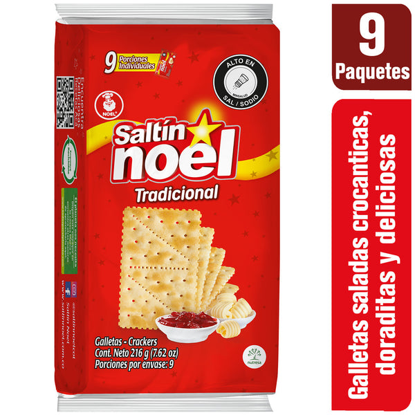 GALLETA SALTIN NOEL 9U BOLSA