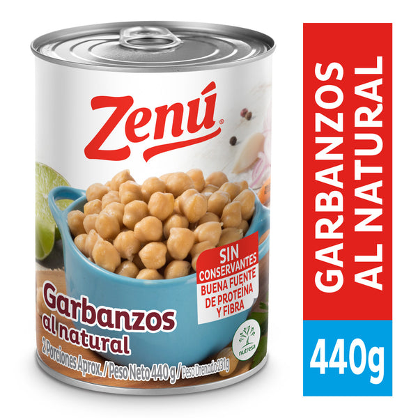GARBANZOS AL NATURAL 440G ZENU