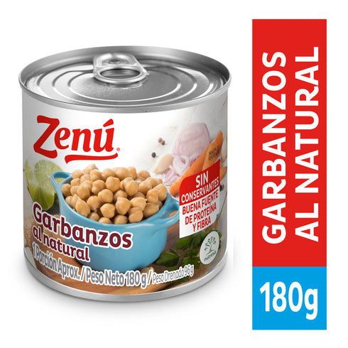 GARBANZOS AL NATURAL 180G ZENU