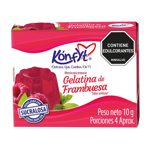 GELATINA KONFYT 4PORCIONES FRAMBUESA