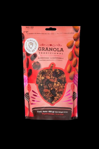GRANOLA CINCO AVELLANAS 450G ARANDONOS