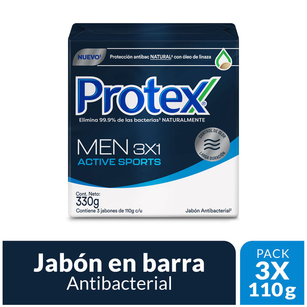 JABON PROTEX 3U 330G MEN ACTIVE SPORT