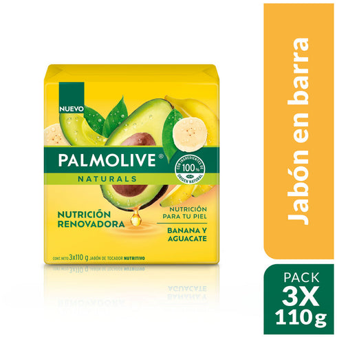 JABON PAMOLIVE 3U 110G PLATANO/AGUACATE